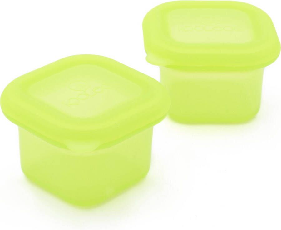 KOOLSUN KOOLECO by siliconen voedselcontainers (2 stuks) lime 100ml