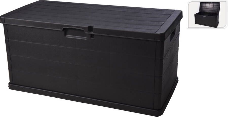 Koopman International BV Opbergbox Tuin Kunststof Antraciet 340L