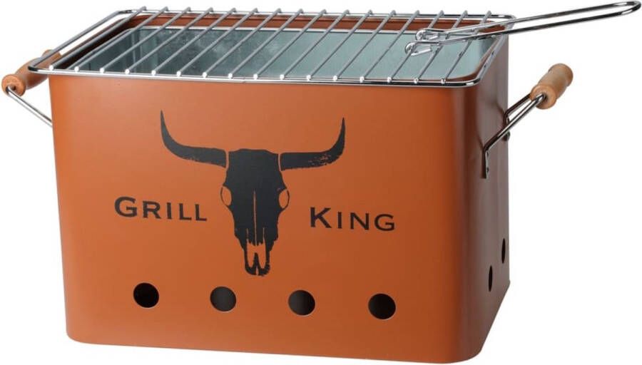 Koopman International ProGarden Barbecuegrill rechthoekig mat oranje