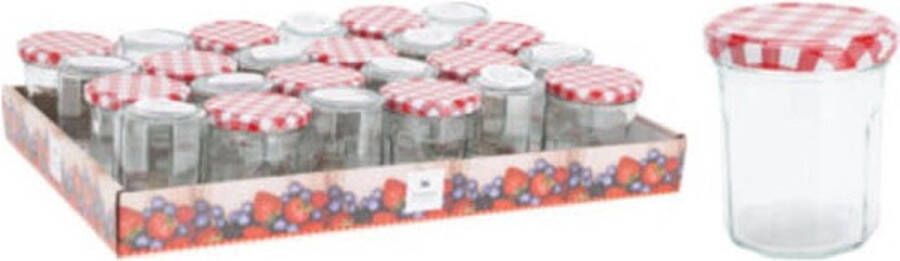 Koopman Jampot Inmaakpot 190ml met metalen deksel set van 24 glas