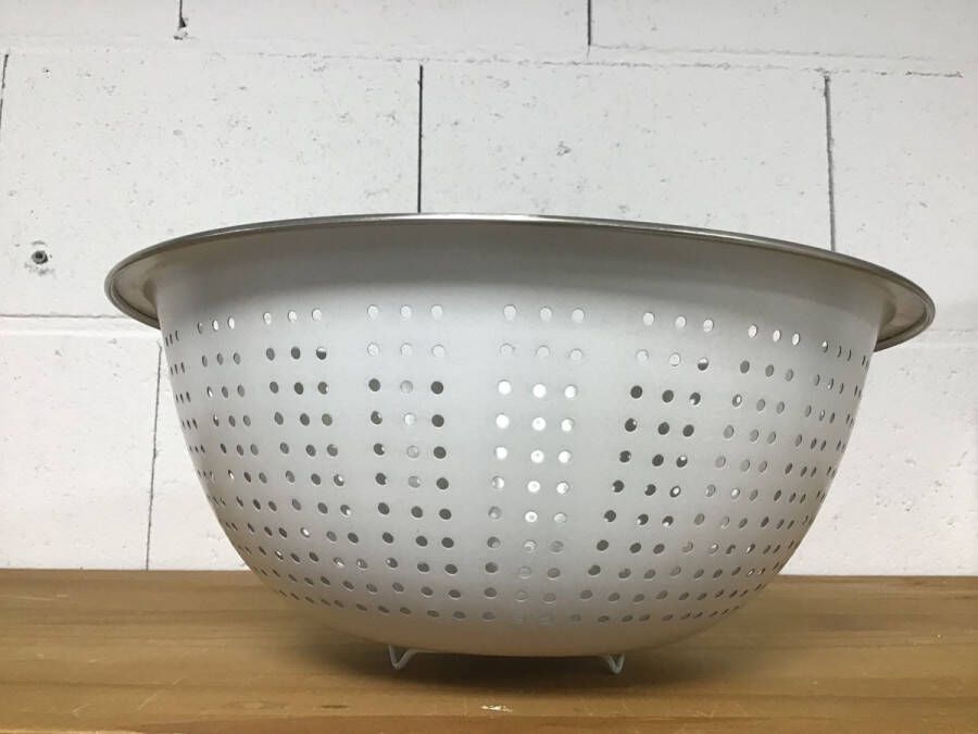 Koopman Vergiet RVS 28 cm in de kleur wit
