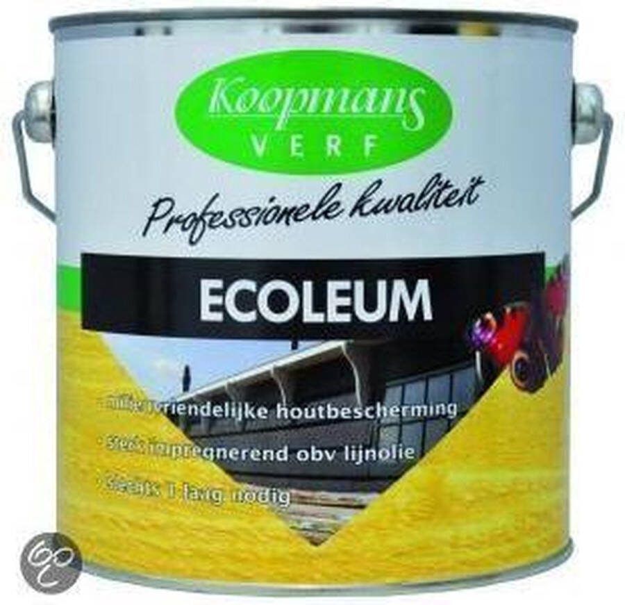 Koopmans Ecoleum 213 Zwart Bruin 20 L Impregnerend Beschermingsmiddel Duurzaam |Kleur Beits Onderhoud hout Houtolie
