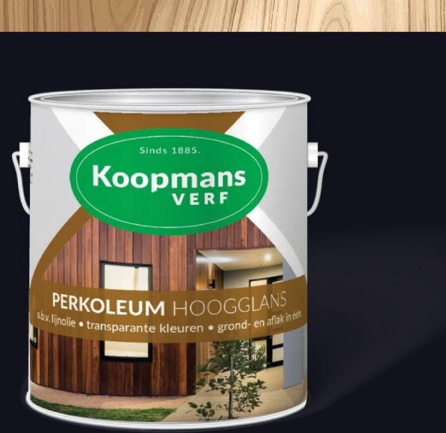 Koopmans Perkoleum Beits Monumentenblauw 256 Dekkend Hoogglans 2 5 liter