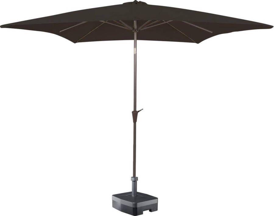 Kopu Altea Parasol Vierkant 230x230 Cm Met Windvanger Antraciet