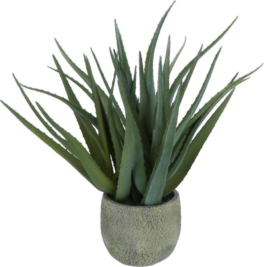 Kopu Kunstplant Aloe Vera 48 cm in binnenpot met aarde 30 bladeren