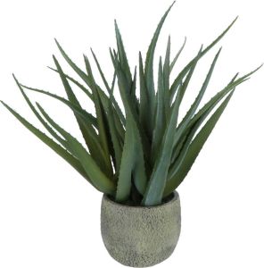 Kopu Kunstplant Aloe Vera 48 Cm In Binnenpot Met Aarde 30 Bladeren