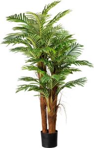 Kopu Kunstplant Arecapalm 160 cm 3 Stammen zwarte pot Nepplant