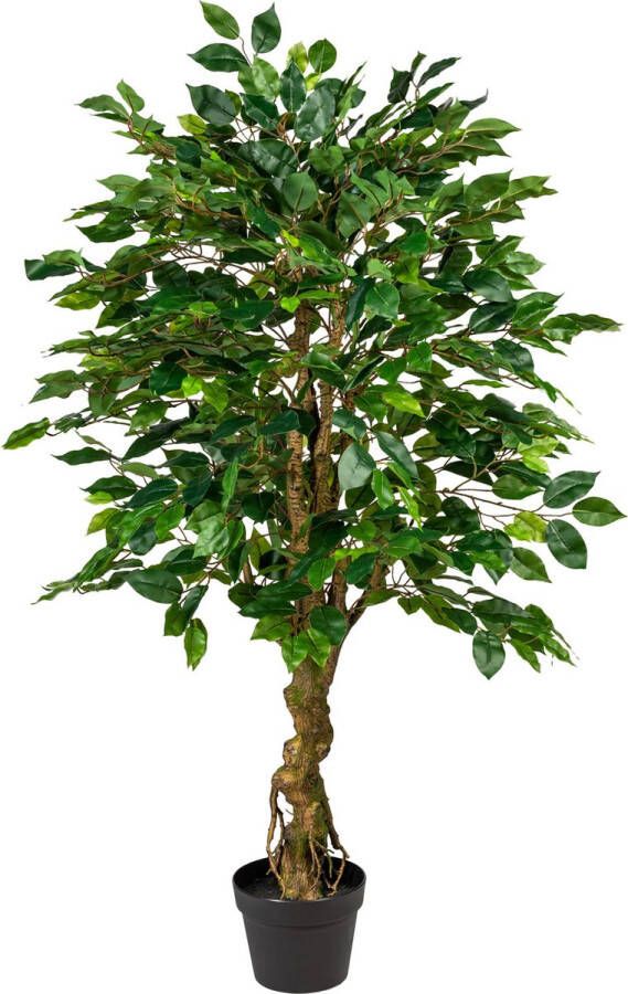 Kopu Kunstplant Ficus 125 cm in pot met Natuurstam