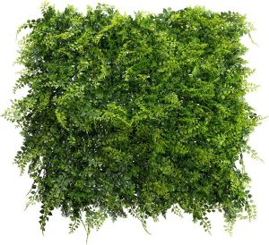 Kopu kunstplant Wandpaneel Plantenmat 50x50x7 cm Varens Groen