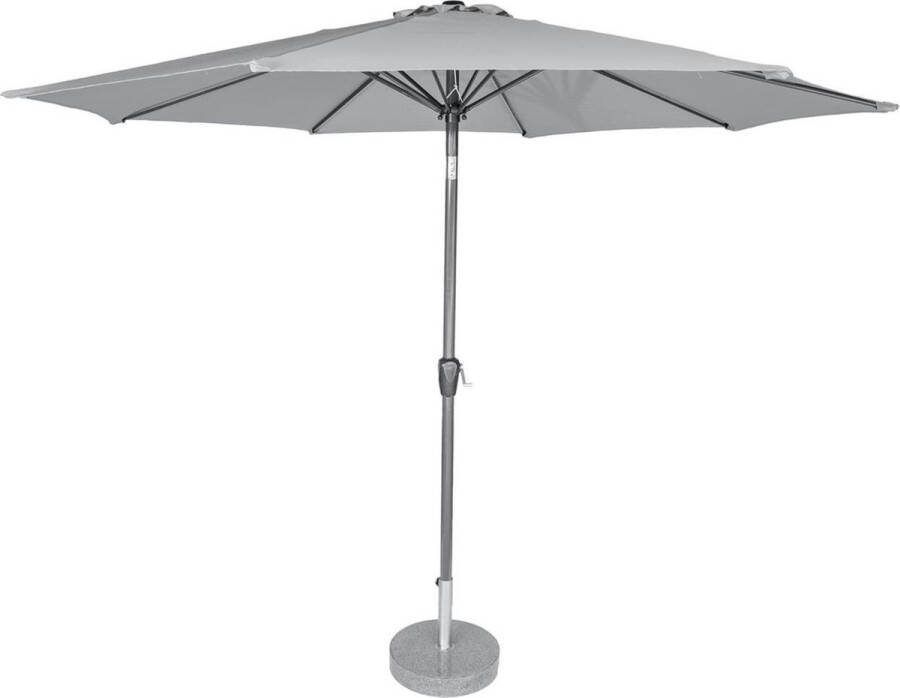 Kopu Calma Parasol Rond 300 Cm Met Windvanger Lichtgrijs