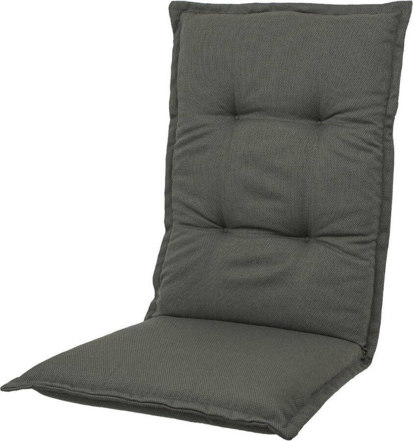 Kopu Tuinkussen Hoge rug ® Manchester Grey 125x50 cm Extra comfort