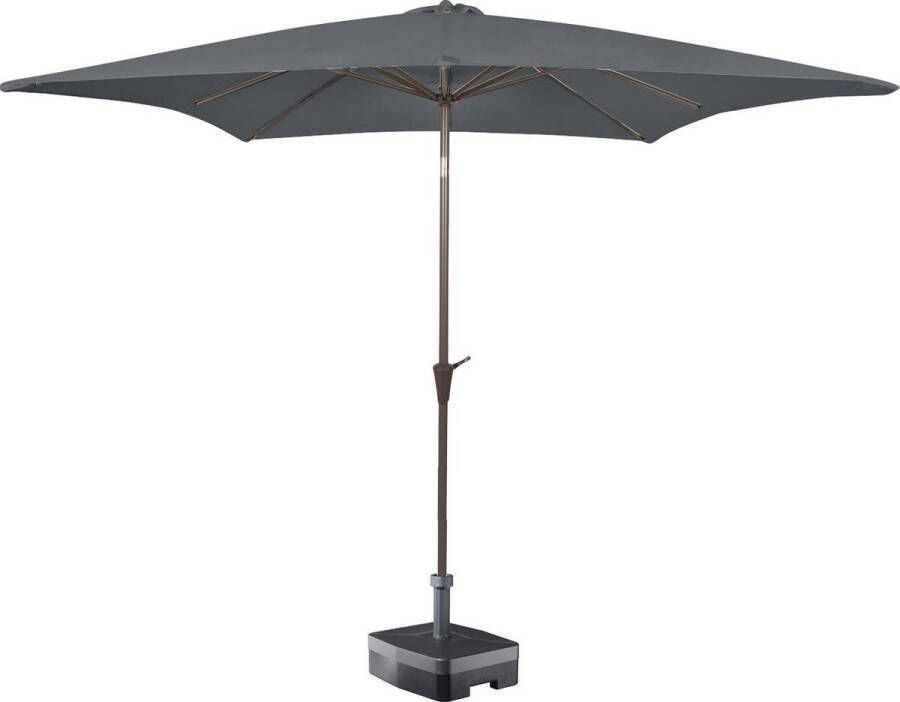 Kopu vierkante parasol Altea 230x230 cm Grey