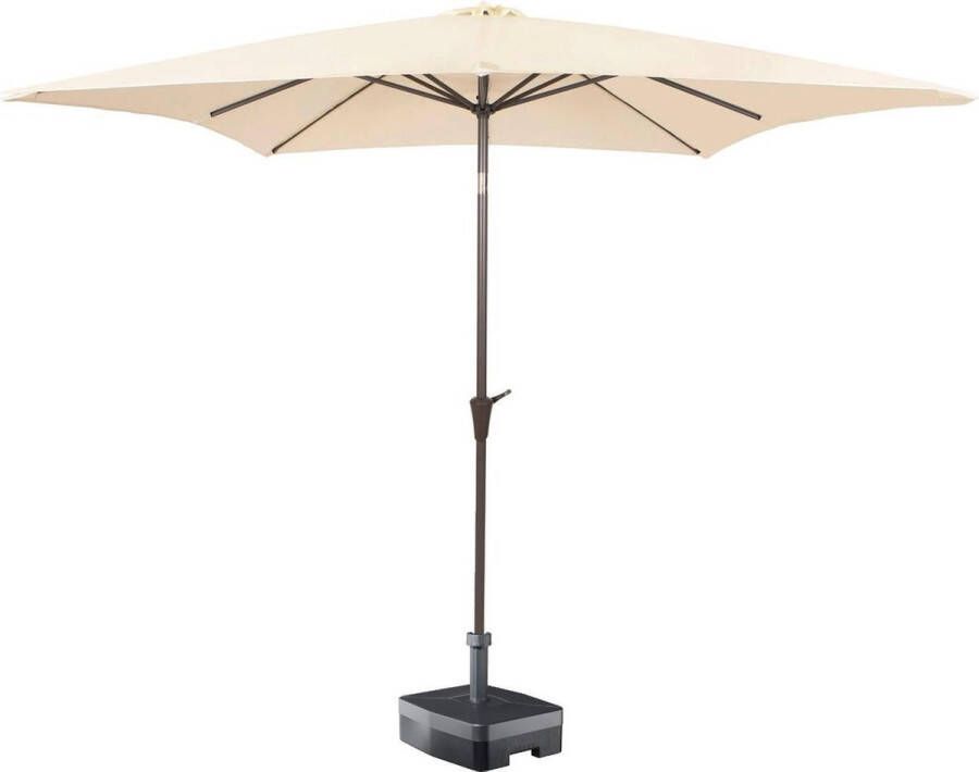 Kopu vierkante parasol Altea 230x230 cm Naturel