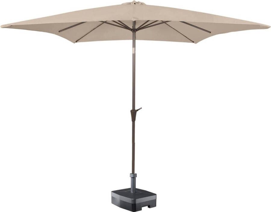 Kopu vierkante parasol Altea 230x230 cm Taupe