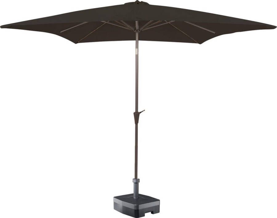 Kopu vierkante parasol Malaga 200x200 cm Antraciet