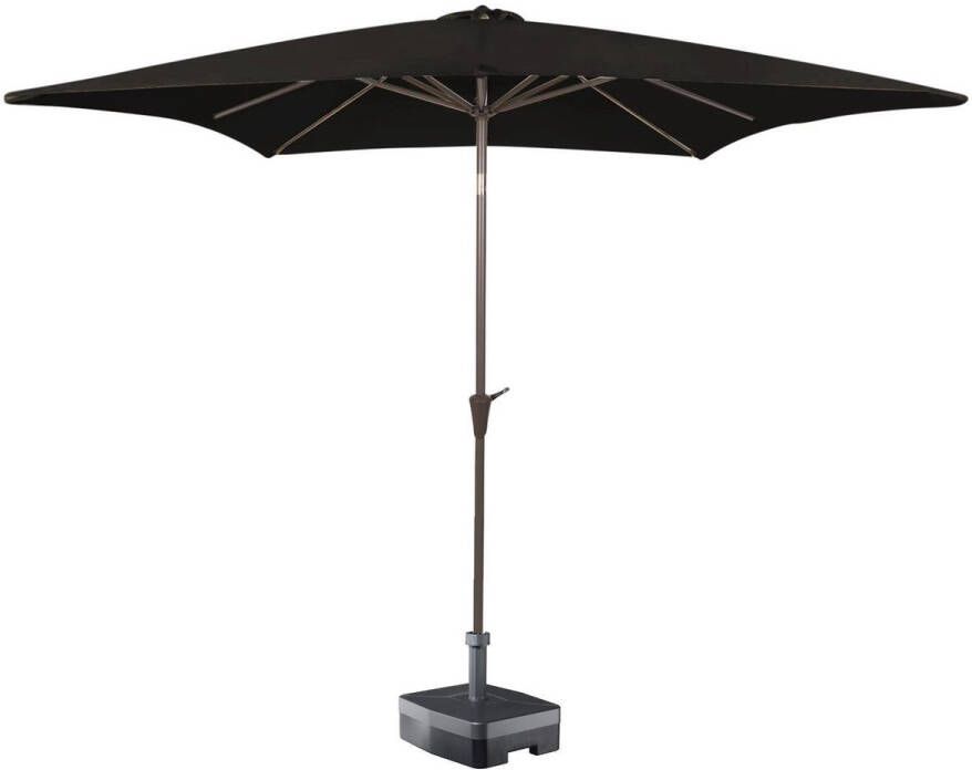 Kopu vierkante parasol Malaga 200x200 cm Black