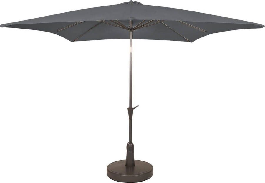 Kopu vierkante parasol Malaga 200x200 cm Grey
