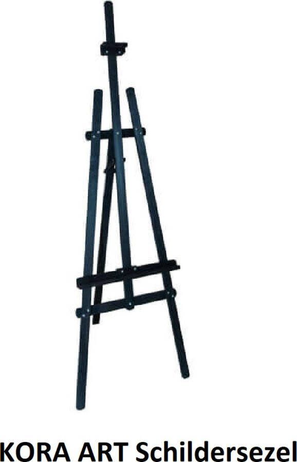 KORA ART Schildersezel 172*52 cm professionele dennenhout driepootezel atelierezel veldezel studio ezel Workstation Buitenreclame