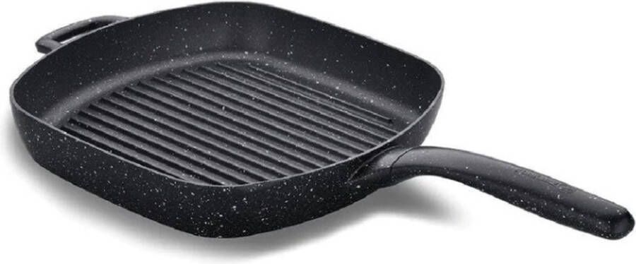 Korkmaz A1373 Gusto vierkant grillpan Zwart Graniet 28X28CM