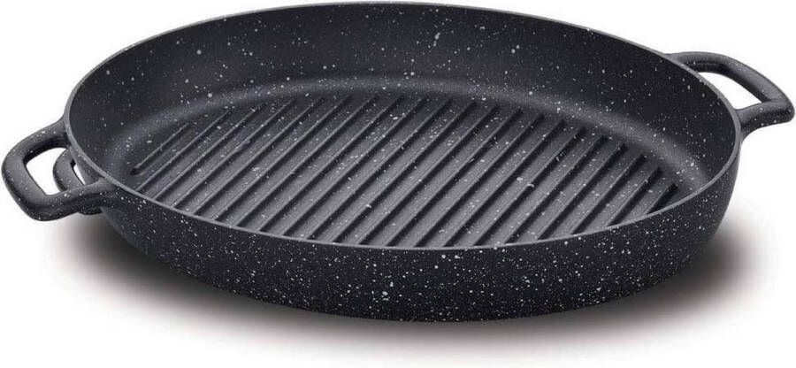 Korkmaz Gusto A1374 Ovaal grillpan 35X25 Cm Non Stick