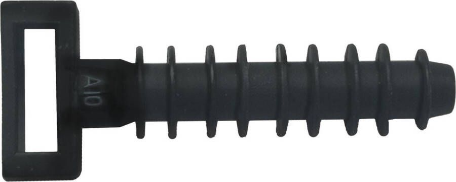 Kortpack Muurpluggen voor Kabelbinders 43 mm lang Voor kabelbinders t m 9mm breed Eenvoudig kabels bevestigen (099.8973)
