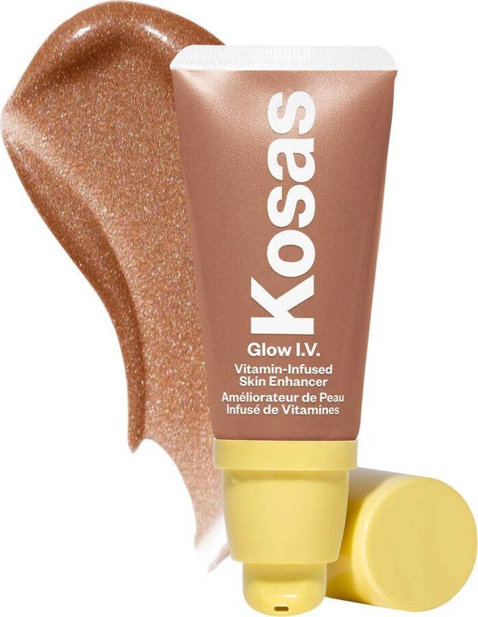 Kosas Glow I.V. Vitamin-Infused Skin Enhancer Face Makeup Tinted Highlighter Natuurlijke Glow Awaken