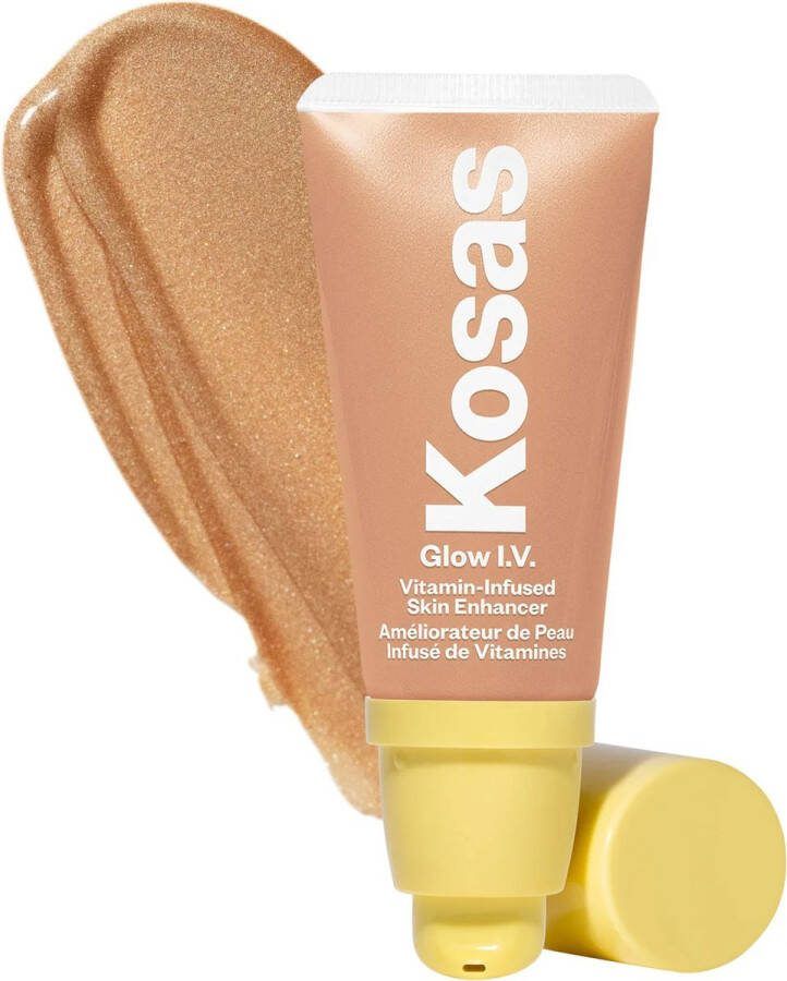 Kosas Glow I.V. Vitamin-Infused Skin Enhancer Face Makeup Tinted Highlighter Natuurlijke Glow Boost