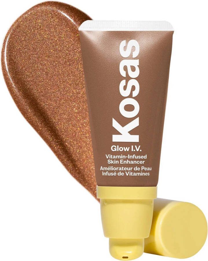 Kosas Glow I.V. Vitamin-Infused Skin Enhancer Face Makeup Tinted Highlighter Natuurlijke Glow Recharge