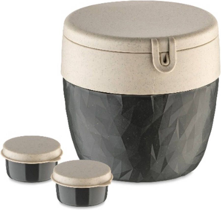 Koziol Bento Box Groot Natuur As Grijs Organic Bio-Circular BentoBox L