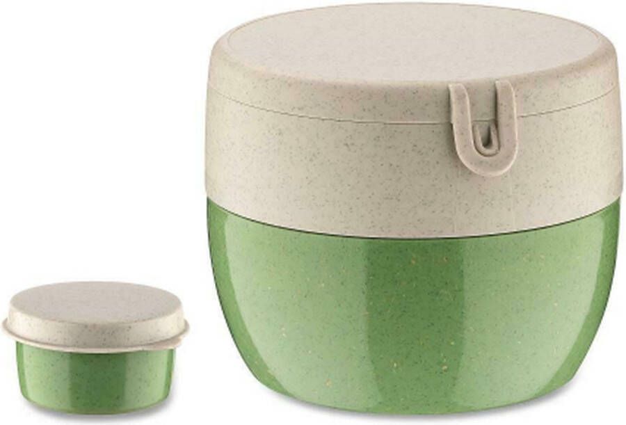 Koziol Bio-Circulair BentoBox M Bento Box Gerecycled Zonnebloemolie Groen