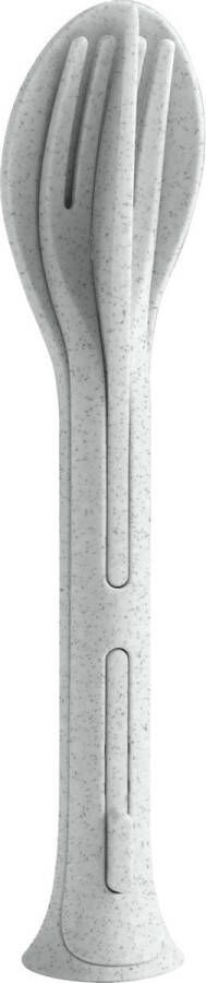 Koziol bestekset Klikk Pocket 17 cm thermoplast grijs 3-delig