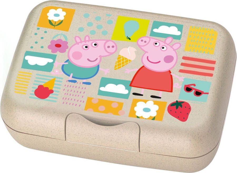 Koziol Bio-Circulair Candy L Lunchbox Peppa Pig Gerecycled Zonnebloemolie Wit