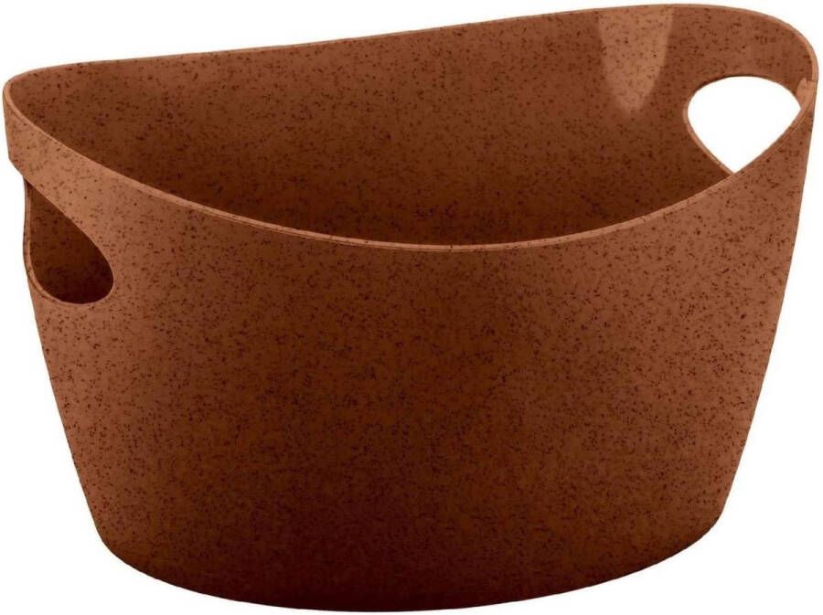 Koziol Bottichelli M Badkamer Organizer Organic 4 5 liter Kunststof Bruin