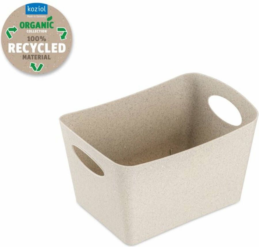 Koziol Recycled Boxxx S Opbergbox 1 liter Kunststof Beige