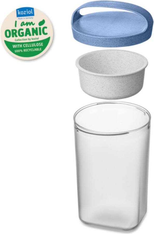 Koziol Buddy Snackpot Organic 700ml Blauw