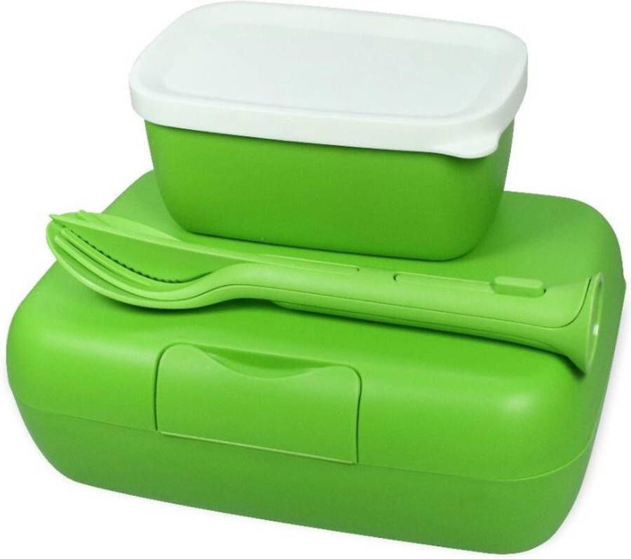 Enjoy2Cook Lunchbox En Bestekset Healthy Groen Koziol Candy Ready