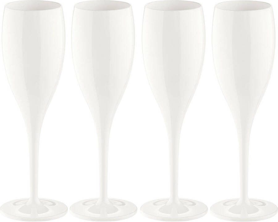 Koziol Champagneglas CHEERS NO. 1 Superglas 100 ml Wit Cotton