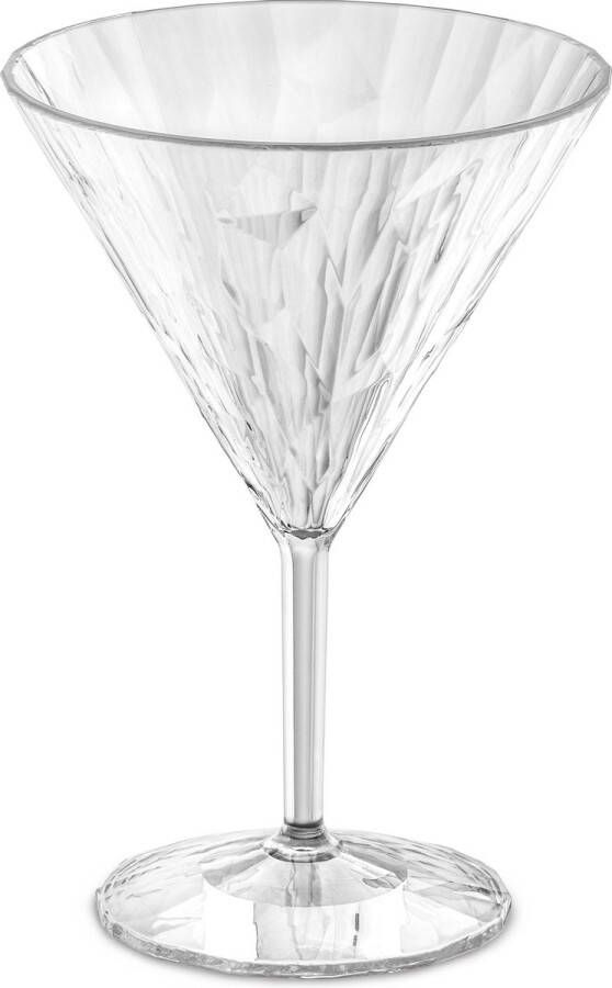 Koziol Superglas Club No. 12 Cocktailglas 250 ml Set van 6 Stuks Kunststof Transparant