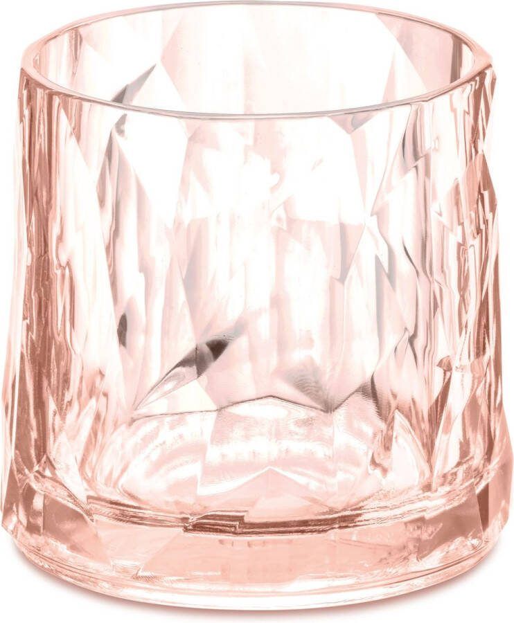 Koziol Superglas Club No. 02 Waterglas 250 ml Set van 6 Stuks Kunststof Roze