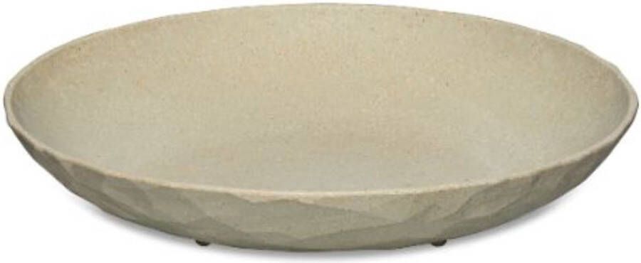 Koziol Diep Bord 22 cm Set van 4 Organic Zand Beige | Club Plate