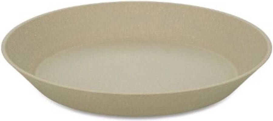 Koziol Diep Bord 24 cm Set van 4 Organic Zand Beige | Connect Plate