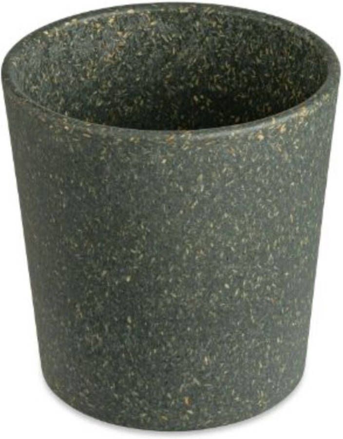 Koziol Bio-Circulair Connect Beker 190 ml Set van 4 Stuks Gerecycled Zonnebloemolie Grijs