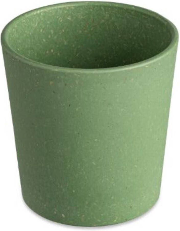 Koziol Bio-Circulair Connect Beker 190 ml Set van 4 Stuks Gerecycled Zonnebloemolie Groen
