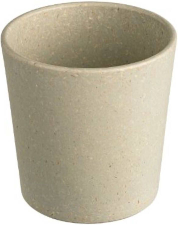 Koziol Bio-Circulair Connect Beker 190 ml Set van 4 Stuks Gerecycled Zonnebloemolie Bruin