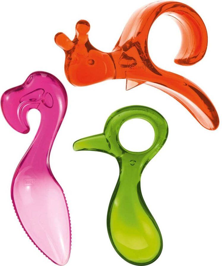 Koziol Energy Tool Fruit Helper Set of 3 Pieces