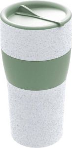 Koziol Herbruikbare Koffiebeker met Deksel 0.7 L Organic Groen | Aroma To Go XL