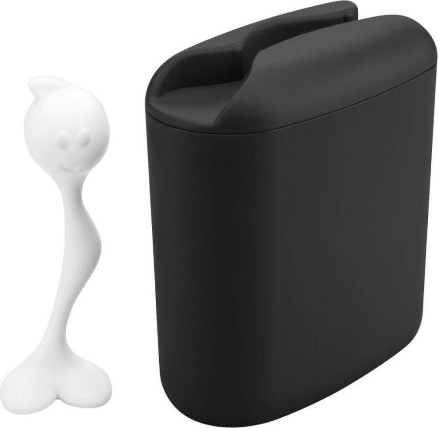 Koziol Hot Stuff Koffie Bewaardoos Met Lepel Zwart