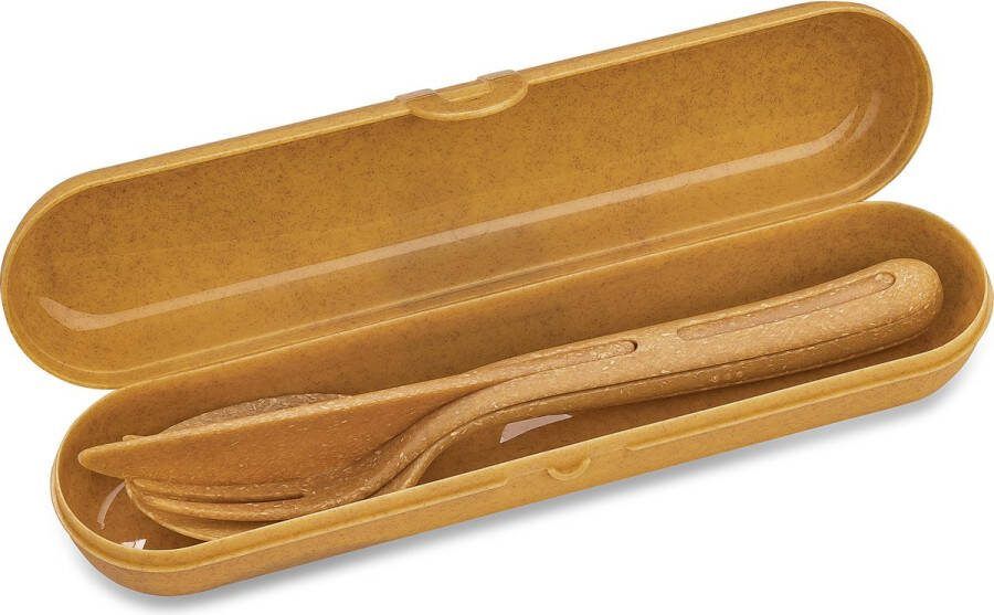 Koziol Klikk Ready Case and Cutlery Set of 3 Pieces