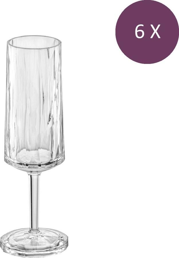 Koziol Club No. 14 Super glass 100 ml set a 6 pcs