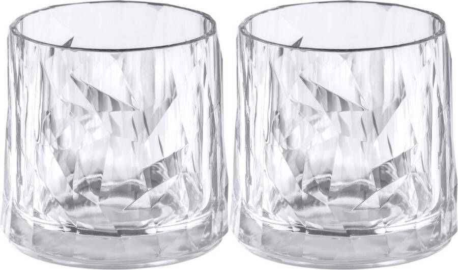 Koziol Whiskeyglazen Cocktailglazen Waterglazen onbreekbaar Superglas 250 ml 2 Stuks